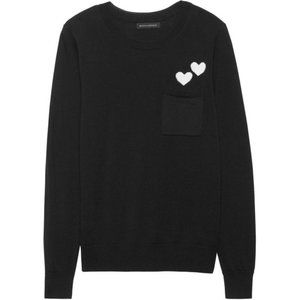 Banana Republic Black Heart Pocket Sweater